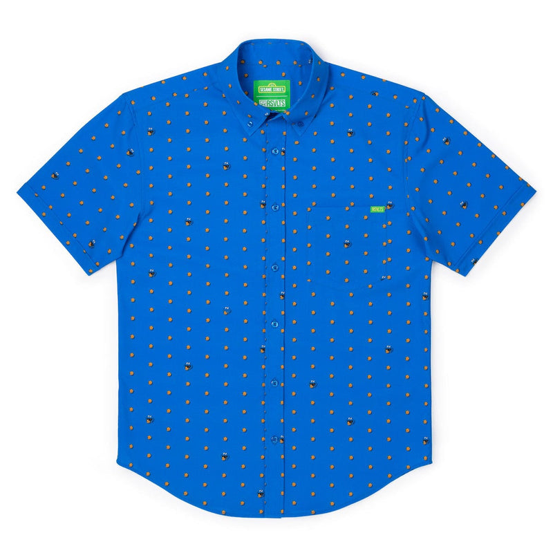 RSVLTS Me Want Cookie! KUNUFLEX Short Sleeve Shirt in Blue — detail 2