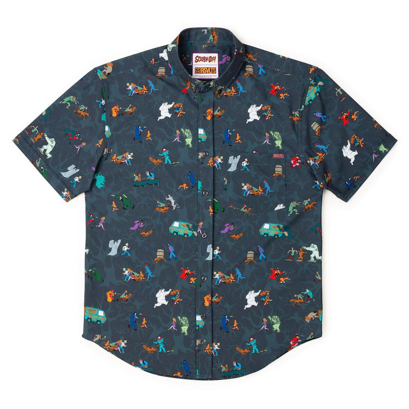 RSVLTS Behind You! KUNUFLEX Short Sleeve Shirt in Gray — detail 3