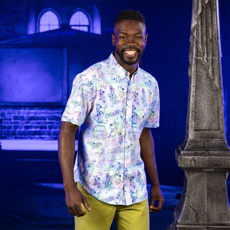 RSVLTS Scooby Doodles KUNUFLEX Short Sleeve Shirt in Multicolor — detail 2