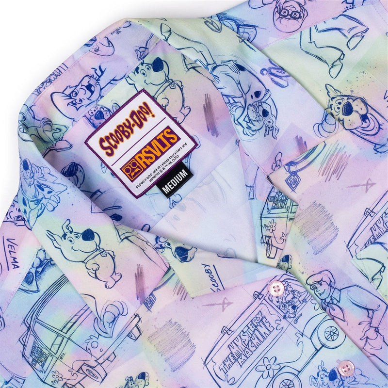 RSVLTS Scooby Doodles Women's KUNUFLEX Short Sleeve Shirt in Multicolor — detail 3