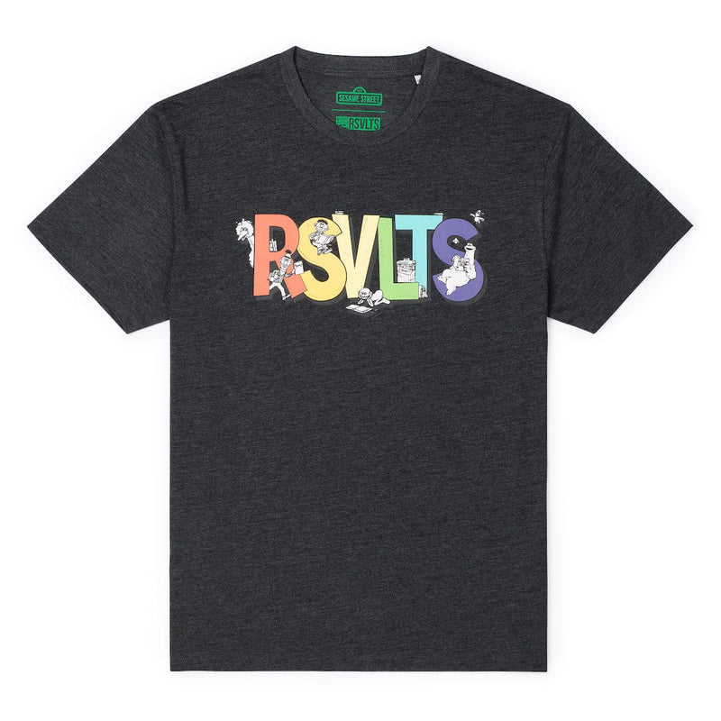 RSVLTS Brought to You By... Crewneck Tee in Black — front view