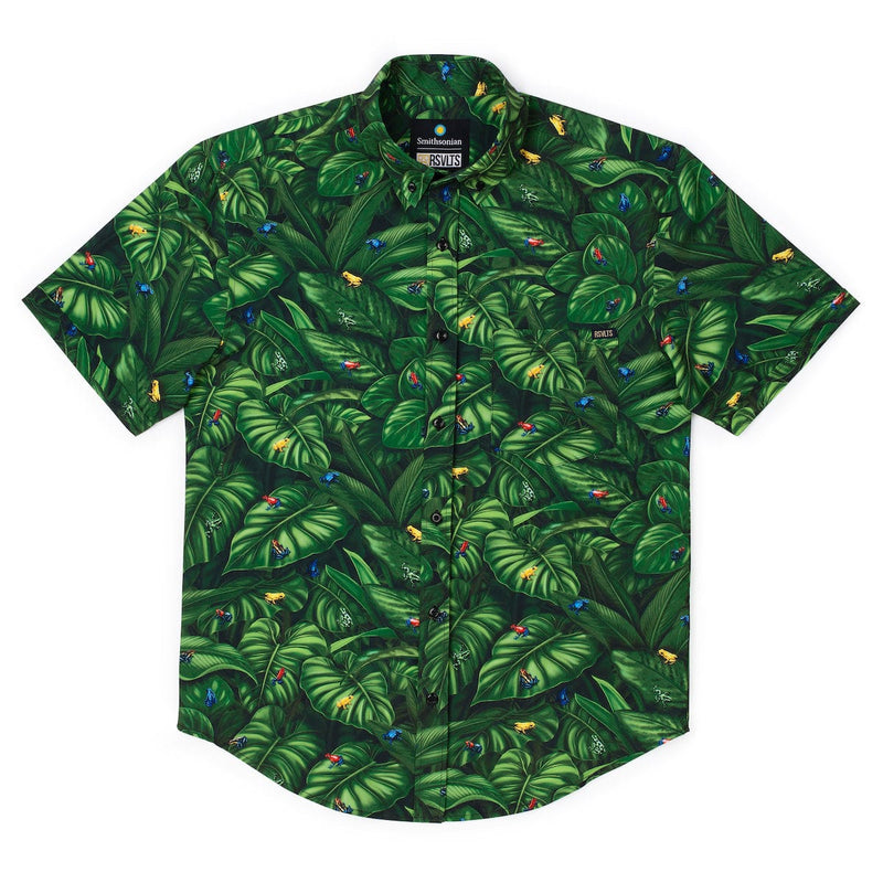 RSVLTS Deadly by Design KUNUFLEX Short Sleeve Shirt in Green — detail 2
