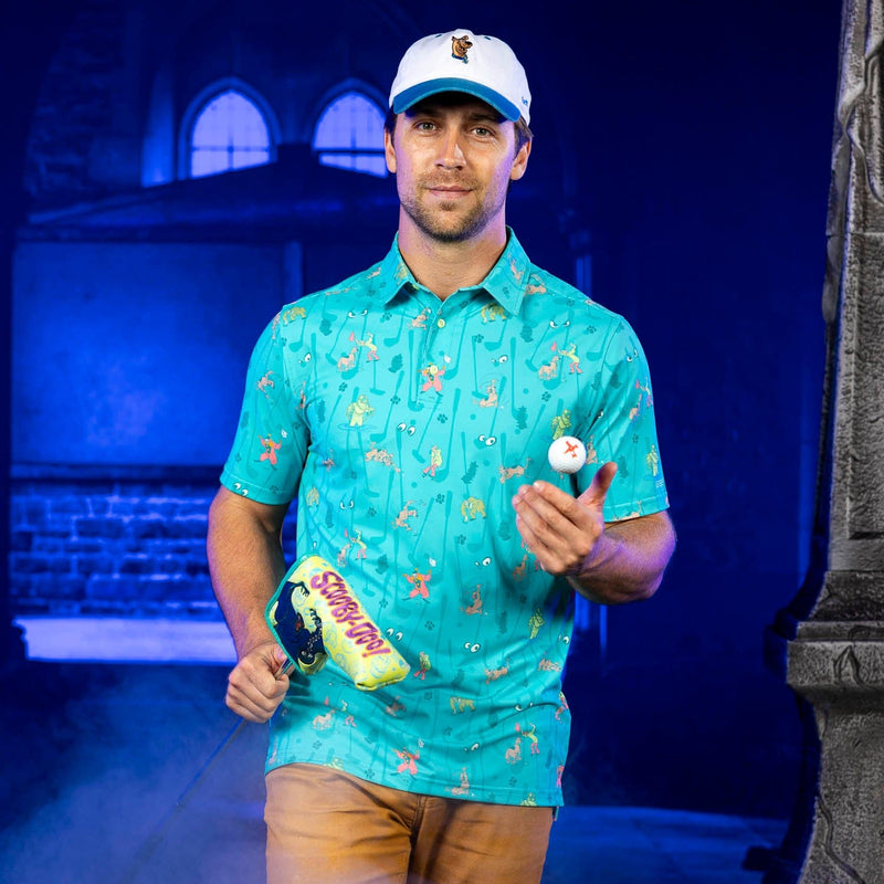 RSVLTS Ghoulish Greens All-Day Polo in Blue — detail 2