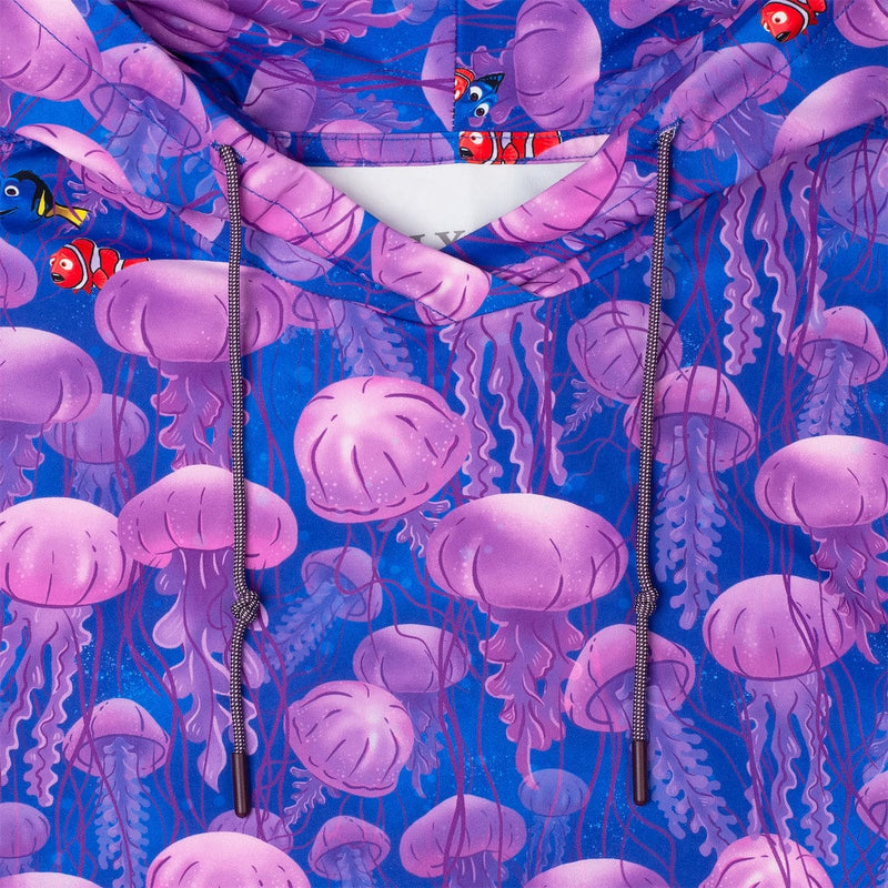 RSVLTS Jellyfish Performance Hoodie in Purple — detail 2