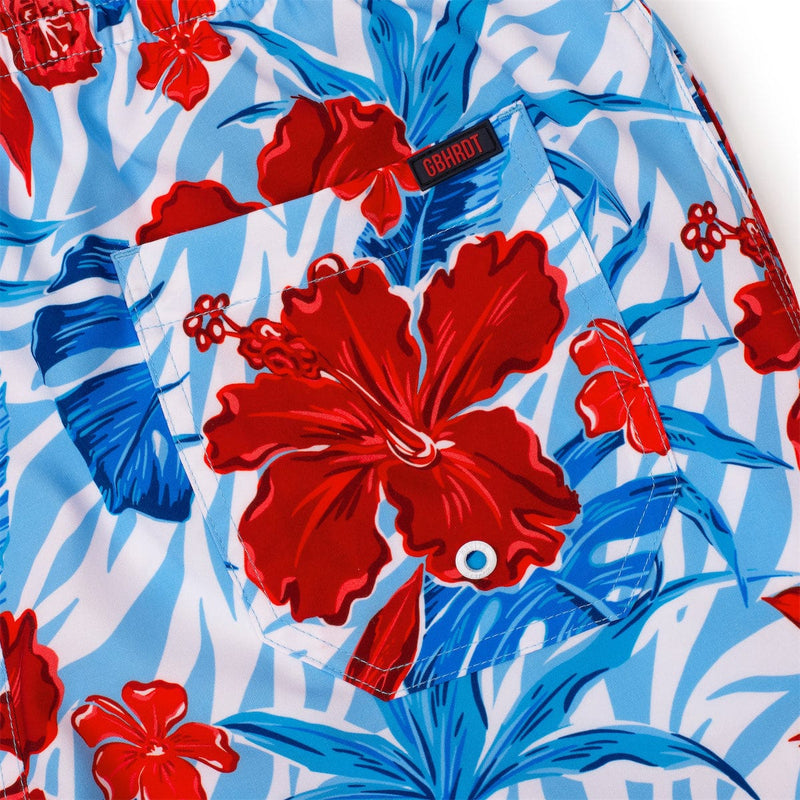 RSVLTS Floral City Steve Hybrid Shorts in Blue — detail 2