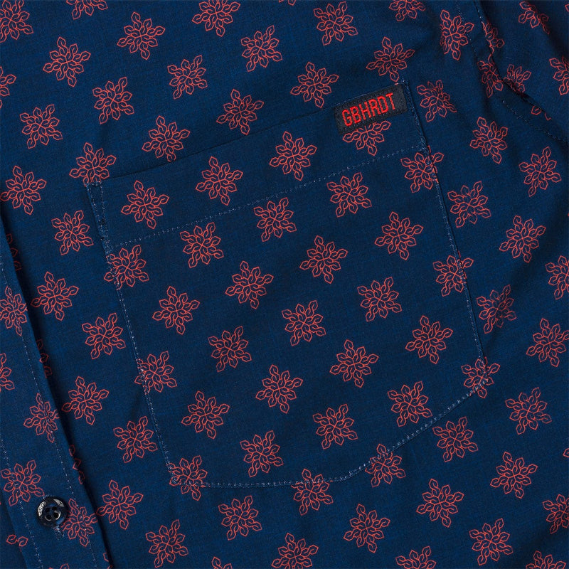 RSVLTS Cool S F KUNUFLEX Short Sleeve Shirt in Blue — detail 3