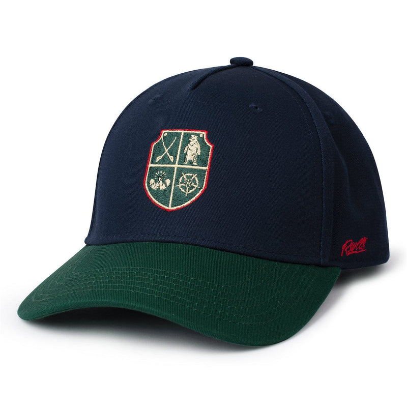 RSVLTS Rough Rider 5-Panel Curved Brim Hat — front view