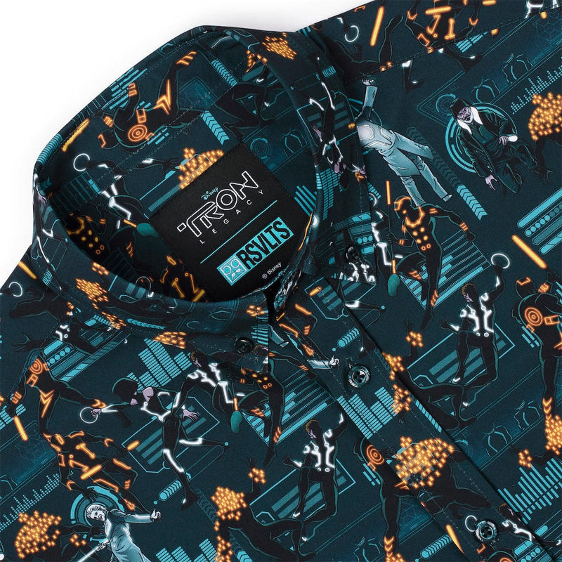 RSVLTS End of Line KUNUFLEX Short Sleeve Shirt in Blue — detail 2