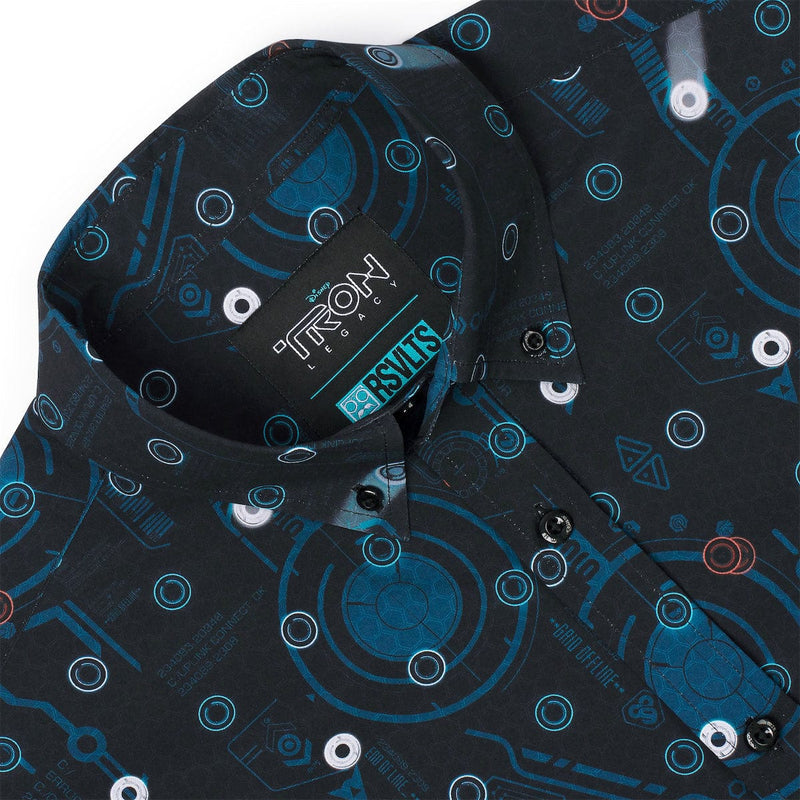 RSVLTS The Game Has Changed KUNUFLEX Short Sleeve Shirt in Black — detail 4