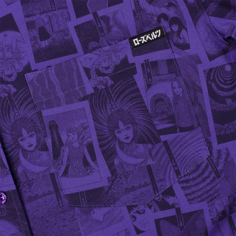 RSVLTS The Curse KUNUFLEX Short Sleeve Shirt in Purple — detail 2