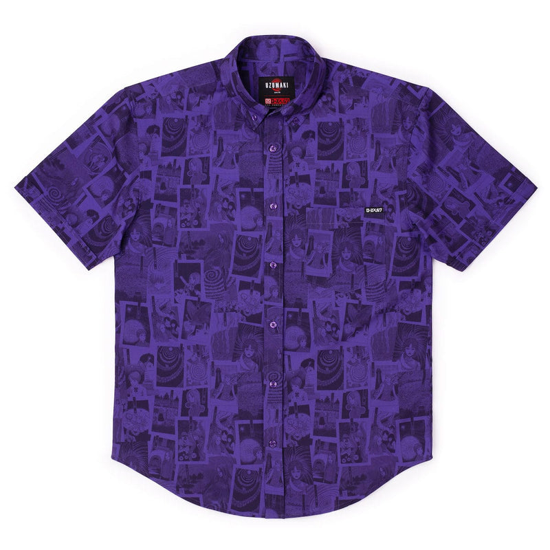 RSVLTS The Curse KUNUFLEX Short Sleeve Shirt in Purple — detail 3