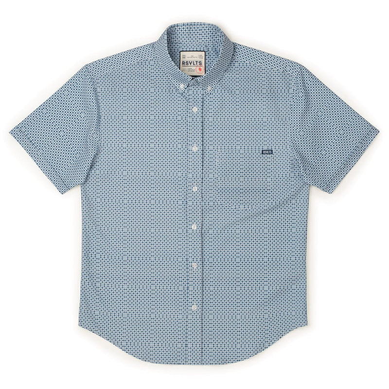 RSVLTS The Royal KUNUFLEX Short Sleeve Shirt in Blue — detail 2