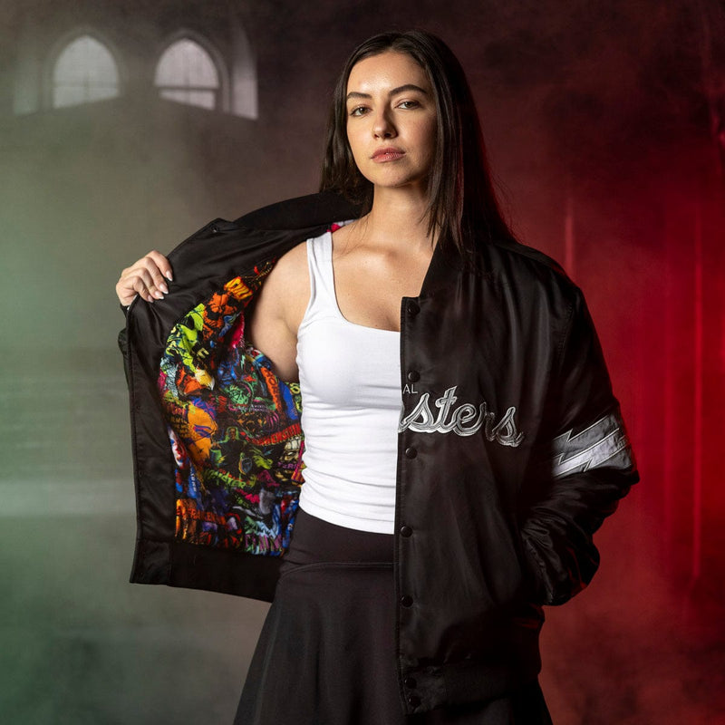 RSVLTS The Scream Team Coach Jacket in Black — detail 3