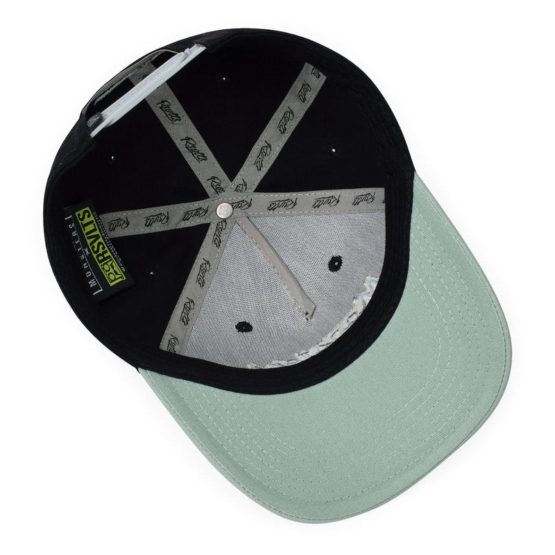 RSVLTS The Scream Team 5-Panel Curved Brim Hat in Black — detail 2