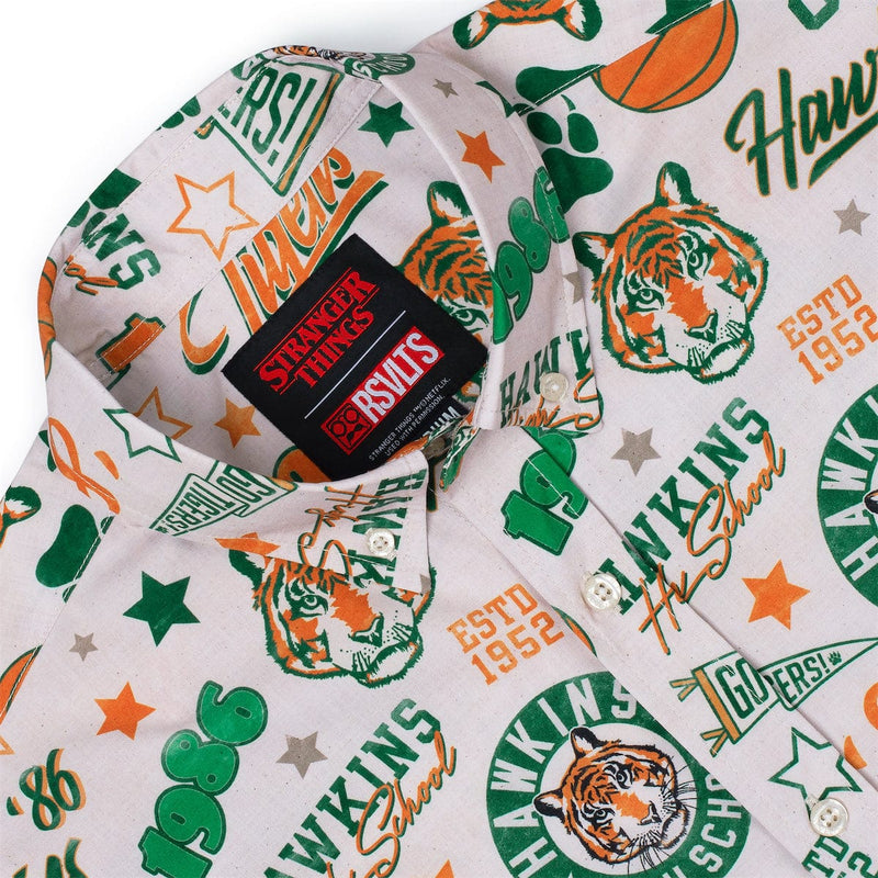 RSVLTS Go Tigers! KUNUFLEX Short Sleeve Shirt in Green — detail 2