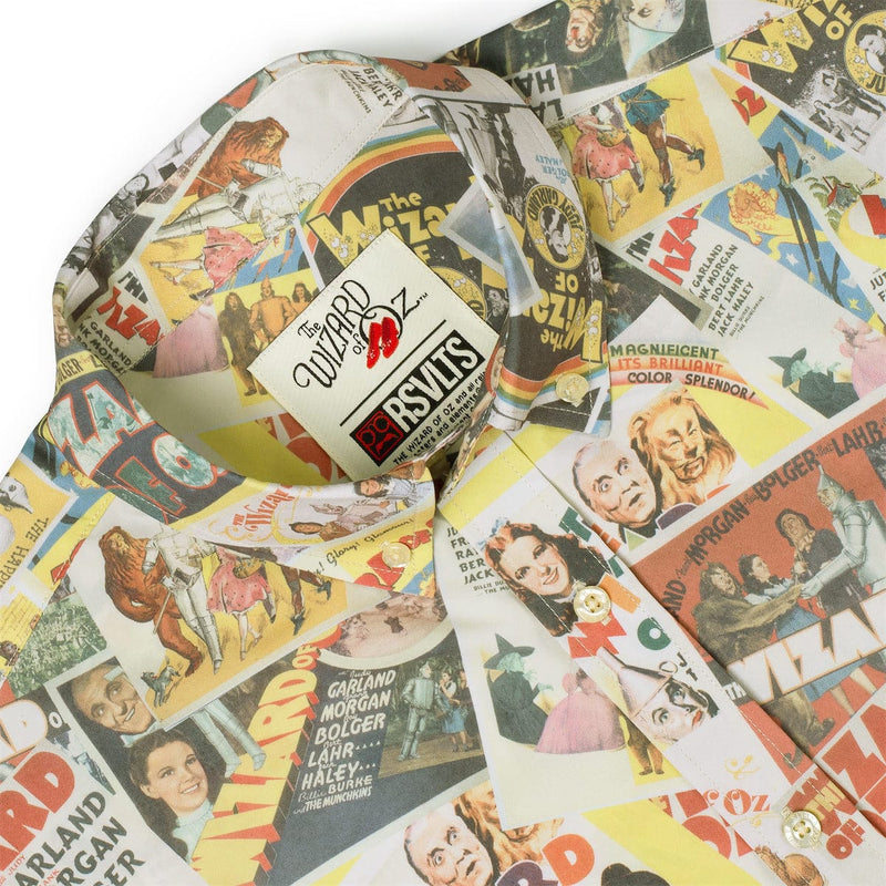 RSVLTS Silver Screen Spectacle KUNUFLEX Short Sleeve Shirt in Multicolor — detail 2