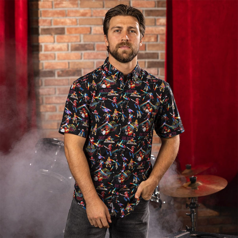 RSVLTS Muppet Music Mayhem KUNUFLEX Short Sleeve Shirt in Black — detail 2