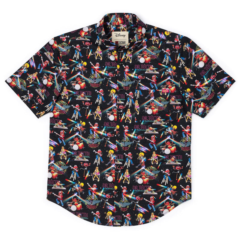 RSVLTS Muppet Music Mayhem KUNUFLEX Short Sleeve Shirt in Black — detail 4