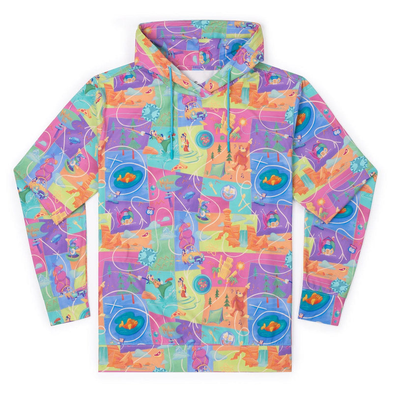 RSVLTS The Open Road Performance Hoodie in Multicolor — front view