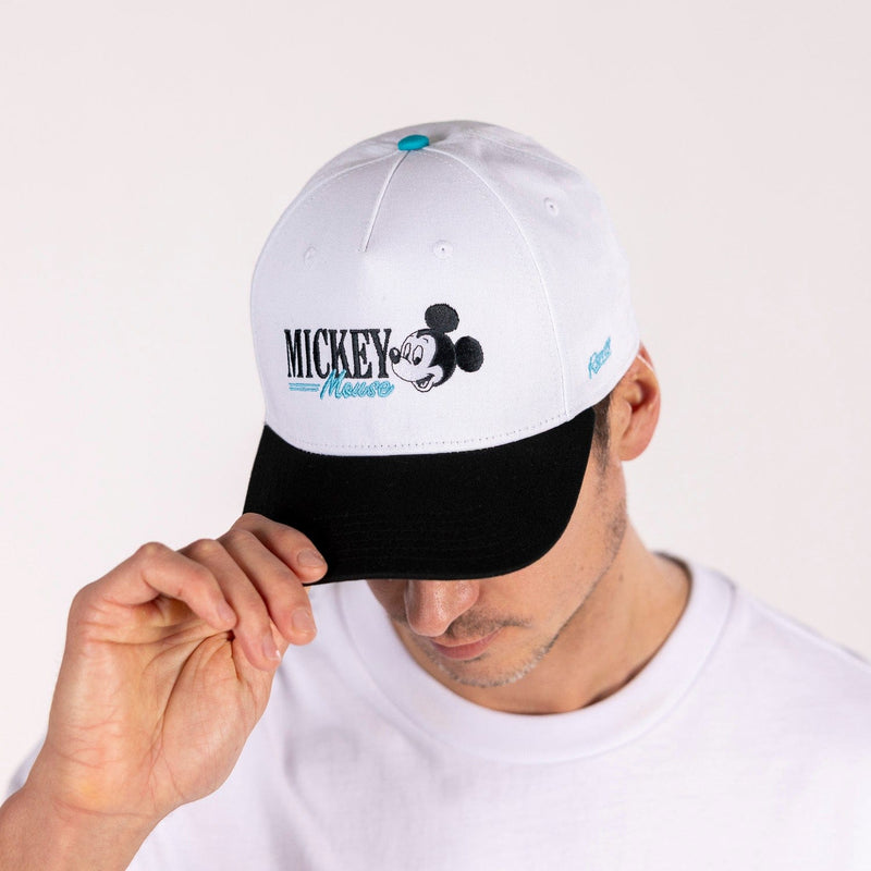 RSVLTS Mickey Through the Ears 5-Panel Curved Brim Hat in Black — detail 2