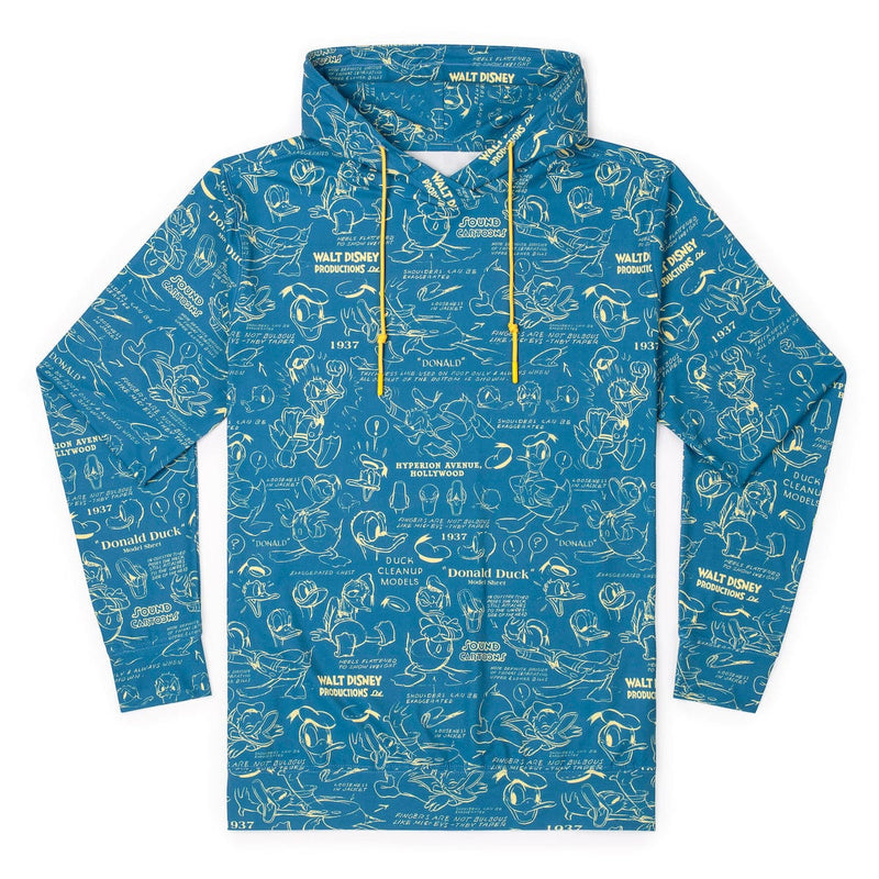 RSVLTS Designing Donald Performance Hoodie in Blue — front view