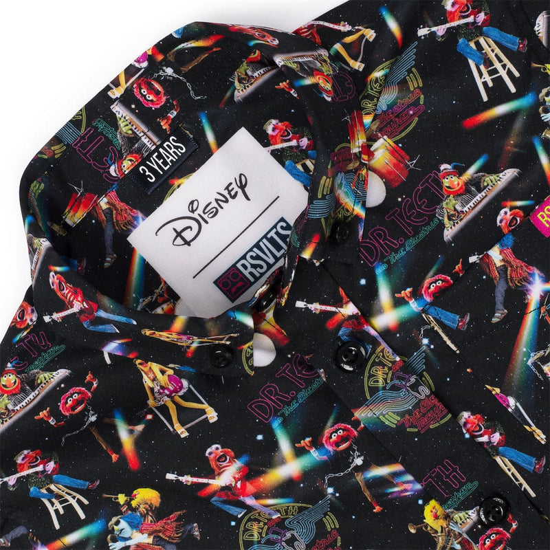 RSVLTS Muppet Music Mayhem Preschool KUNUFLEX Short Sleeve Shirt in Black — detail 2