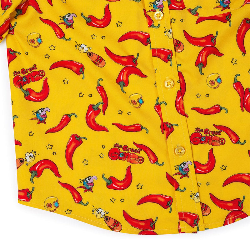 RSVLTS The Great Gonzo Preschool KUNUFLEX Short Sleeve Shirt in Red — detail 3