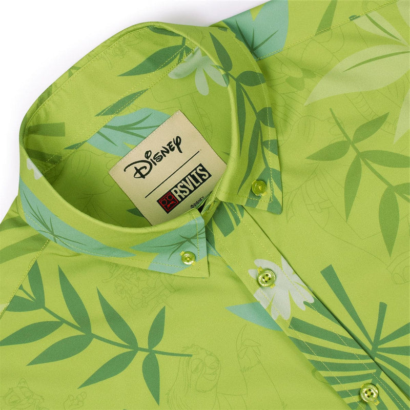 RSVLTS The Wilde Side KUNUFLEX Short Sleeve Shirt in Green — detail 3