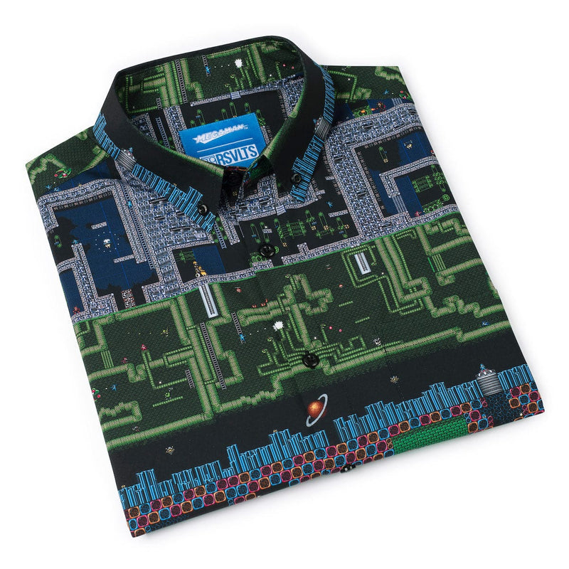 RSVLTS Mega Man Build KUNUFLEX Short Sleeve Shirt — detail 6