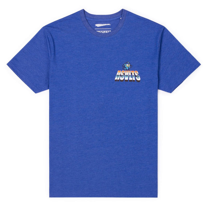 RSVLTS Mega Man ‘87 Crewneck Tee in Blue — detail 3