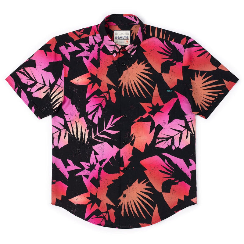 RSVLTS Cut It Out KUNUFLEX Short Sleeve Shirt in Black — detail 3