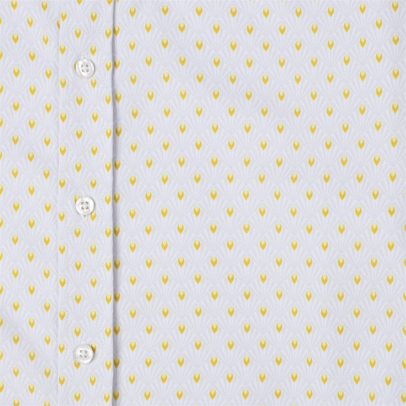 RSVLTS Opening Night Good Looks KUNUFLEX Dress Shirt in White — detail 5