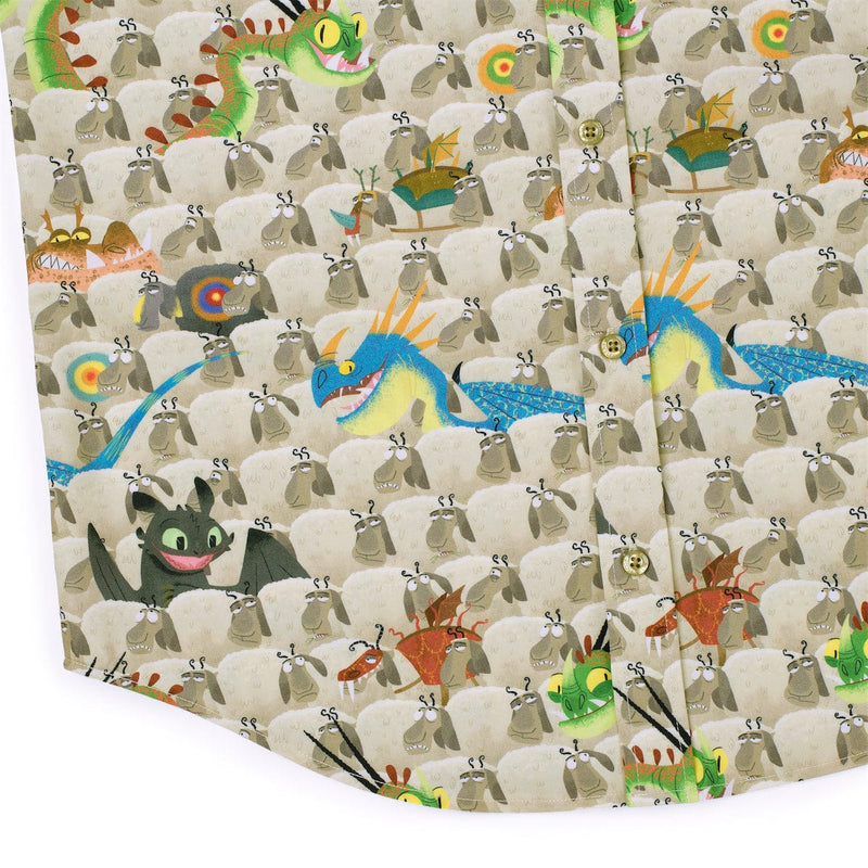 RSVLTS Counting Sheep KUNUFLEX Short Sleeve Shirt in Multicolor — detail 4