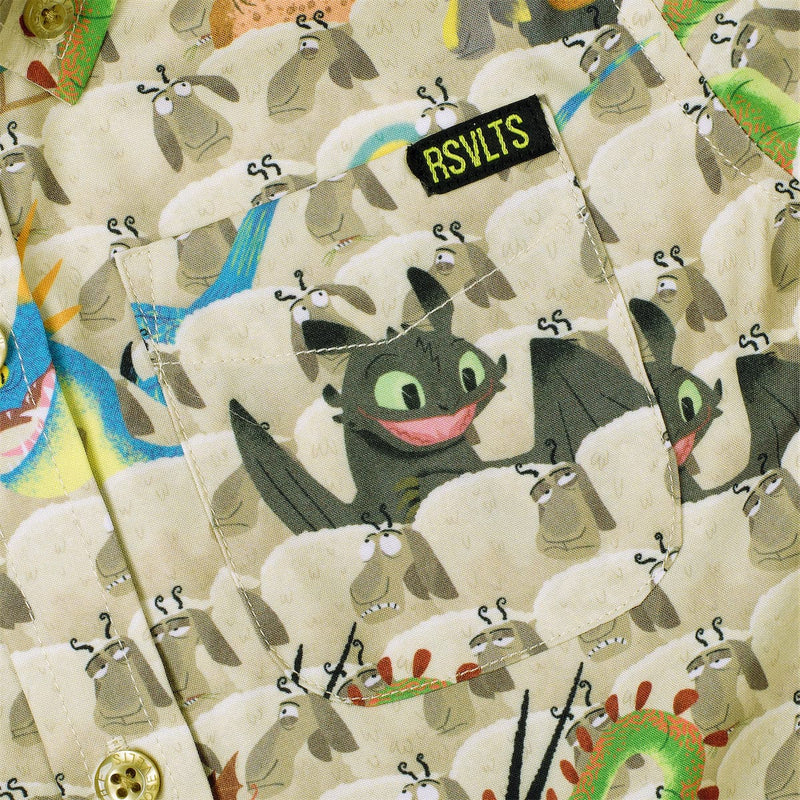 RSVLTS Counting Sheep Preschool KUNUFLEX Short Sleeve Shirt in Multicolor — detail 2