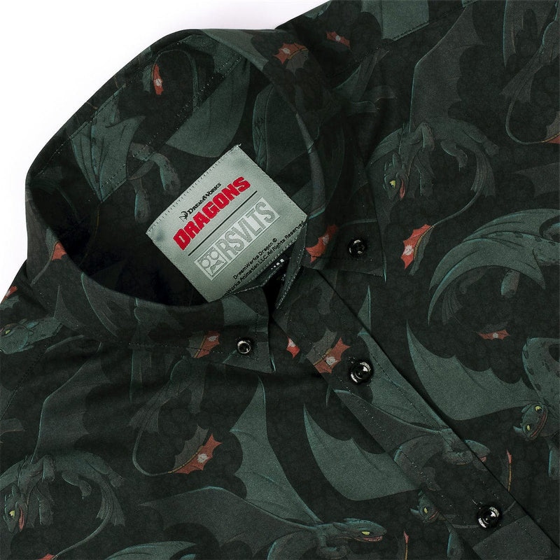RSVLTS Unleash the Fury KUNUFLEX Short Sleeve Shirt in Black — detail 2