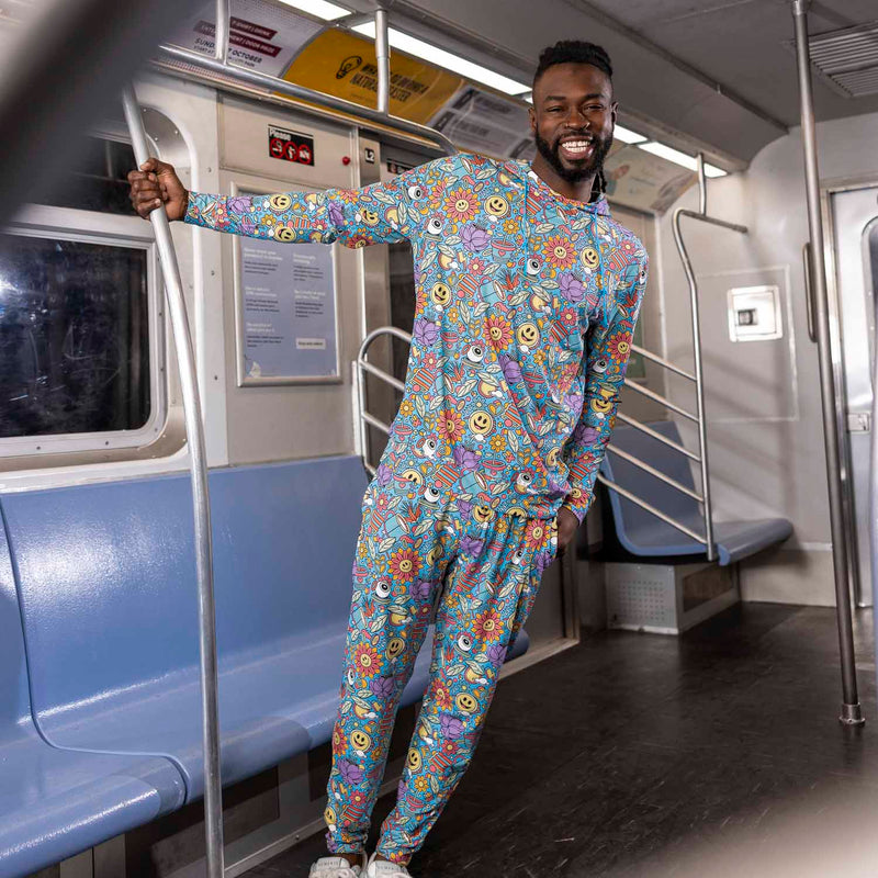 RSVLTS Happy Dazed Performance Joggers in Multicolor — detail 2