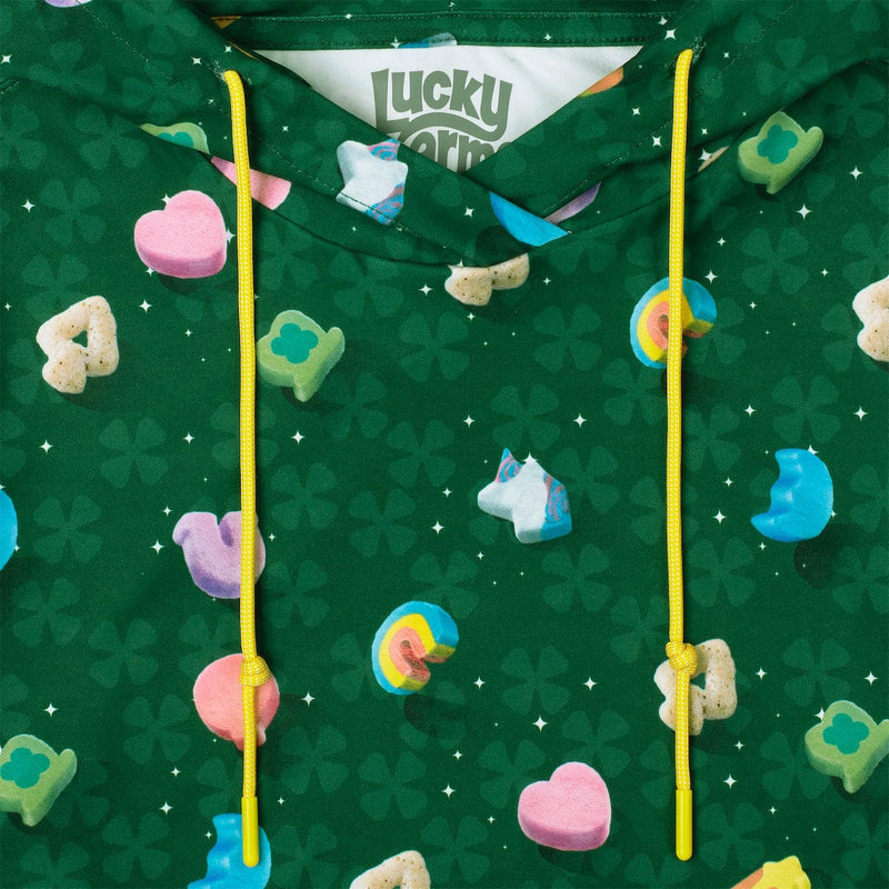 RSVLTS Lucky Charms "Marshmallow Madness Youth Performance Hoodie in Green — detail 2