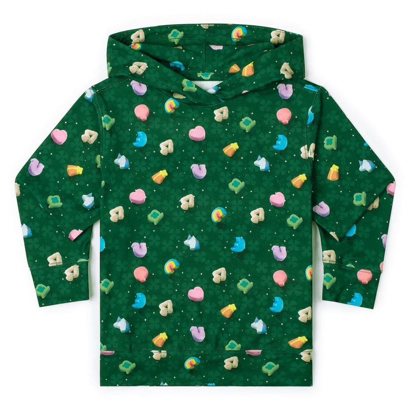 RSVLTS Marshmallow Madness Preschool Performance Hoodie in Green — front view