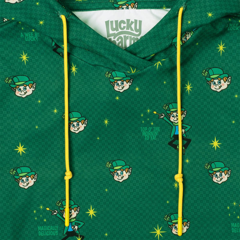 RSVLTS They're After Me Lucky Charms! Youth Performance Hoodie in Green — detail 2