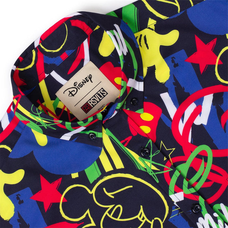 RSVLTS Outside the Lines KUNUFLEX Short Sleeve Shirt in Multicolor — detail 3