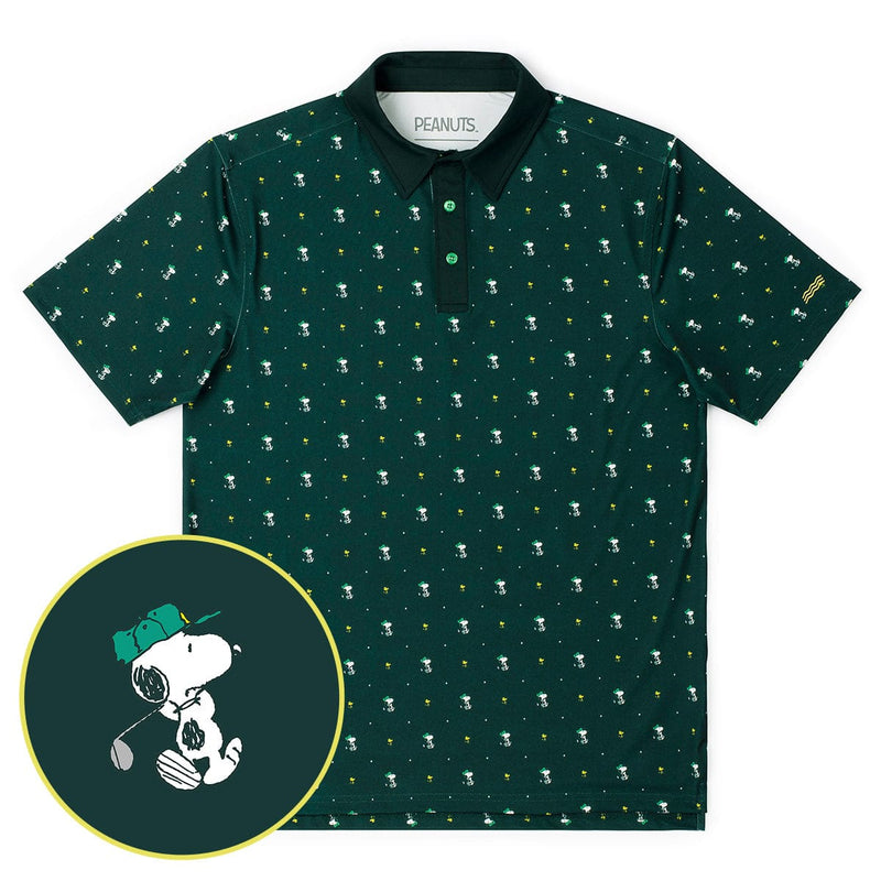 RSVLTS Birdie and Beagle All-Day Polo in Green — front view