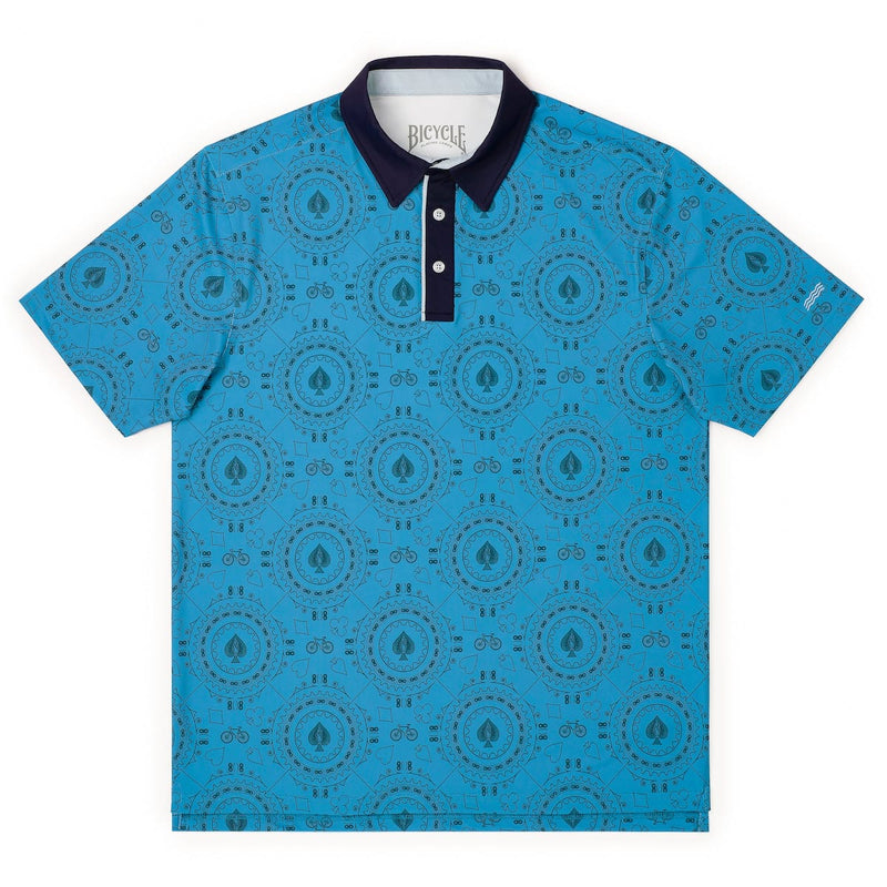 RSVLTS Geared Up All-Day Polo in Blue — front view