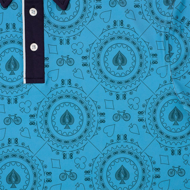 RSVLTS Geared Up All-Day Polo in Blue — detail 3