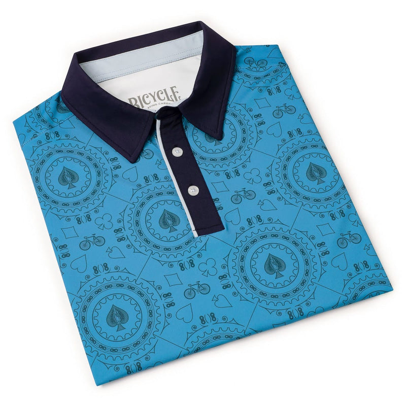 RSVLTS Geared Up All-Day Polo in Blue — detail 8
