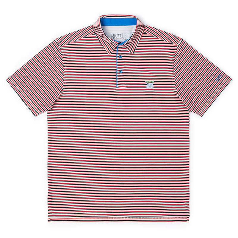 RSVLTS Royal Mischief All-Day Polo in Red — front view