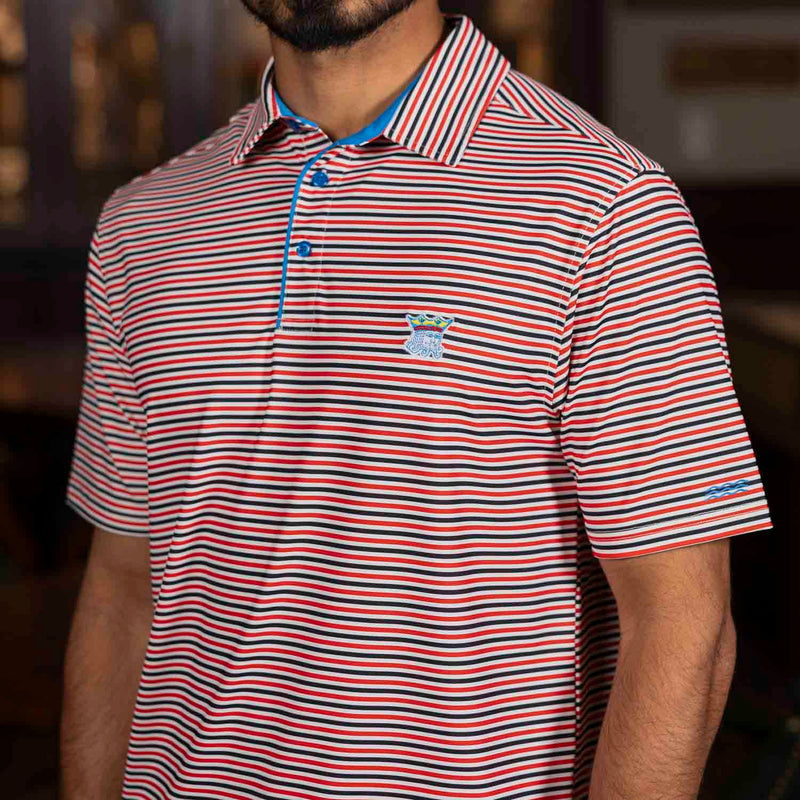 RSVLTS Royal Mischief All-Day Polo in Red — detail 4