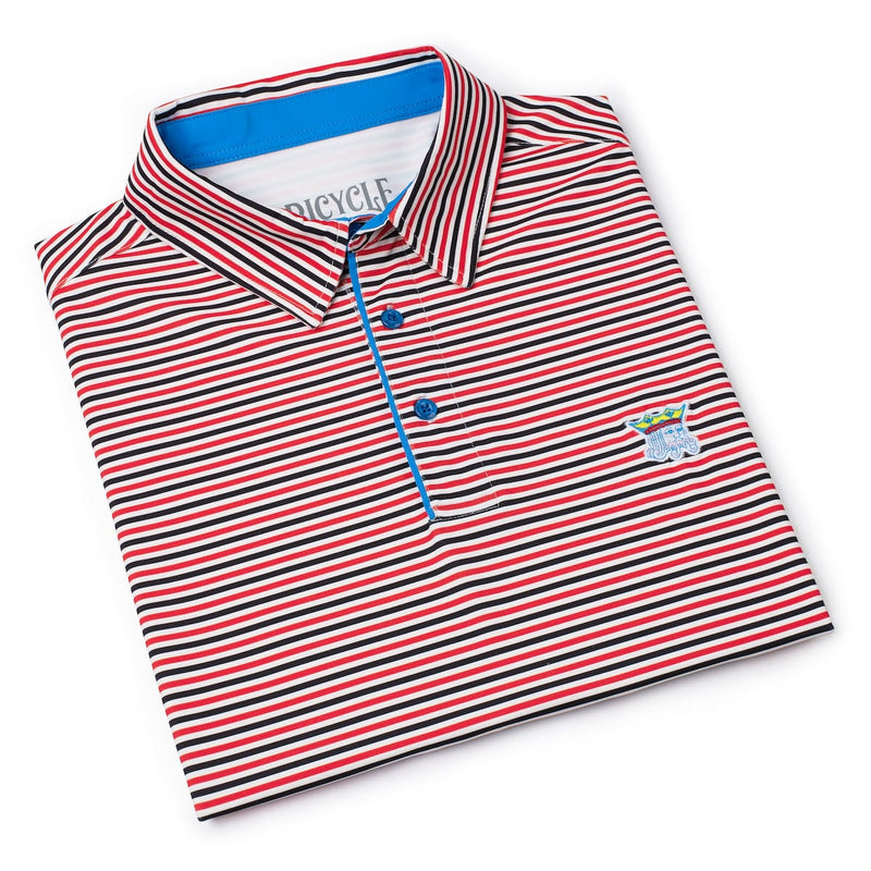 RSVLTS Royal Mischief All-Day Polo in Red — detail 8
