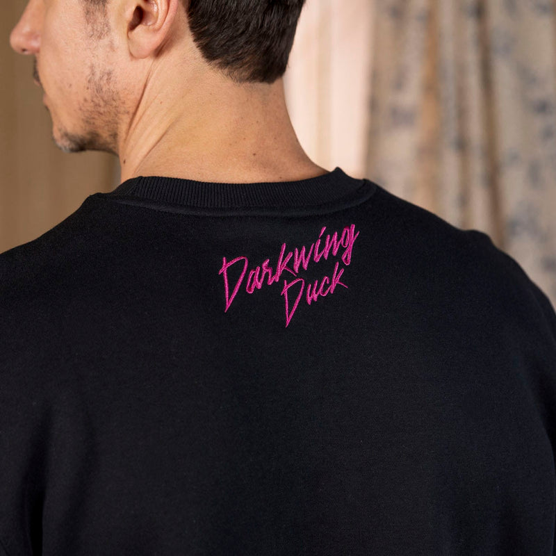 RSVLTS Let's Get Dangerous! Crewneck Sweatshirt in Black — detail 6