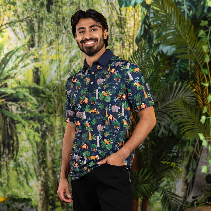 RSVLTS Jungle Jam All-Day Polo in Blue — detail 2