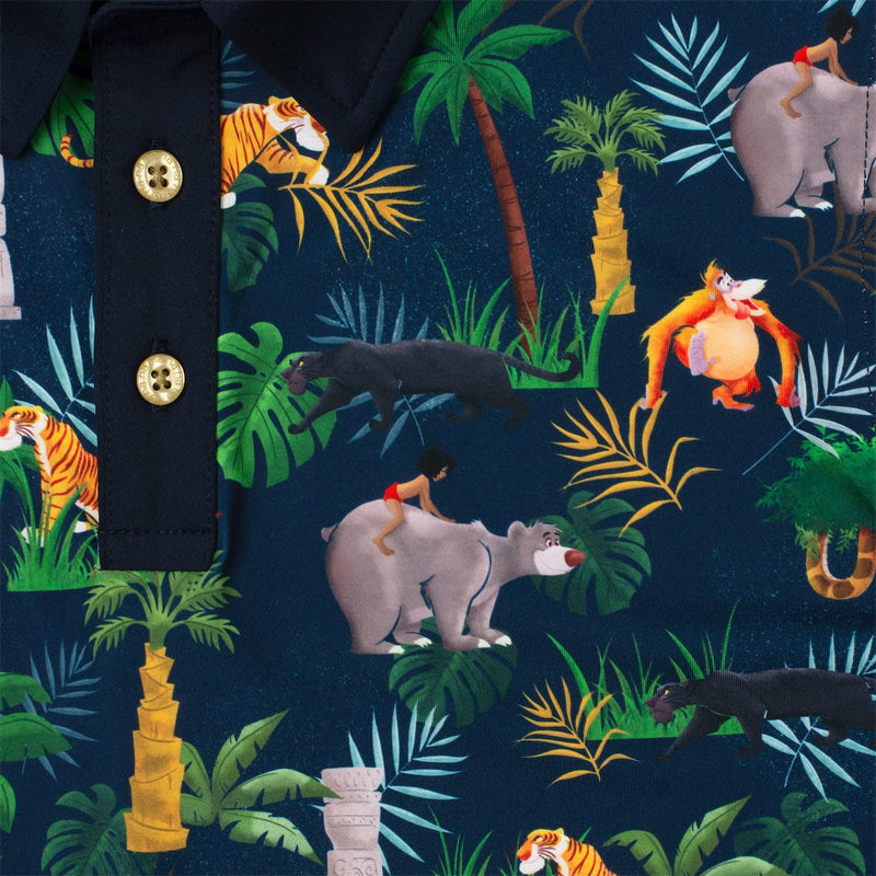 RSVLTS Jungle Jam Youth All-Day Polo in Blue — detail 2